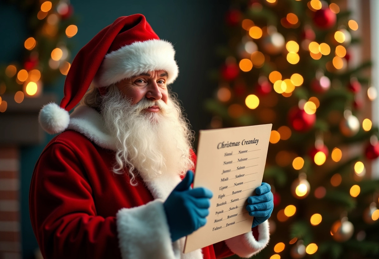 père noël  liste