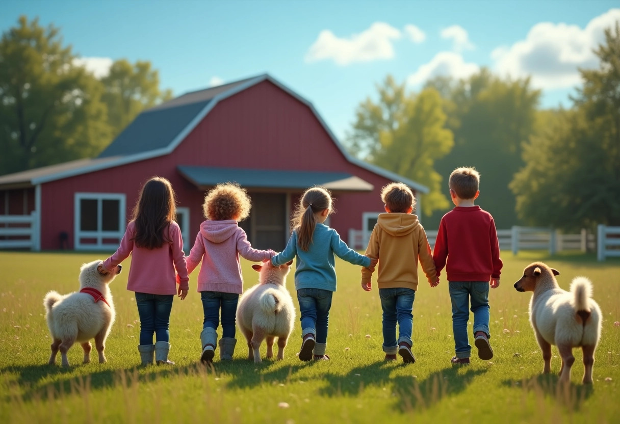 ferme enfant