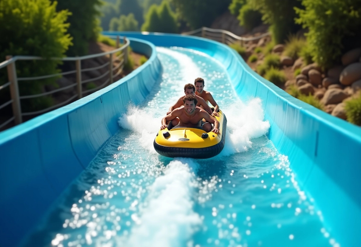 toboggan aquatique