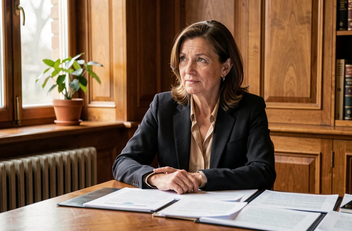 Portrait de Maître Marie-Laurence Marchand, avocate en droit de la famille spécialisée en divorce, en consultation